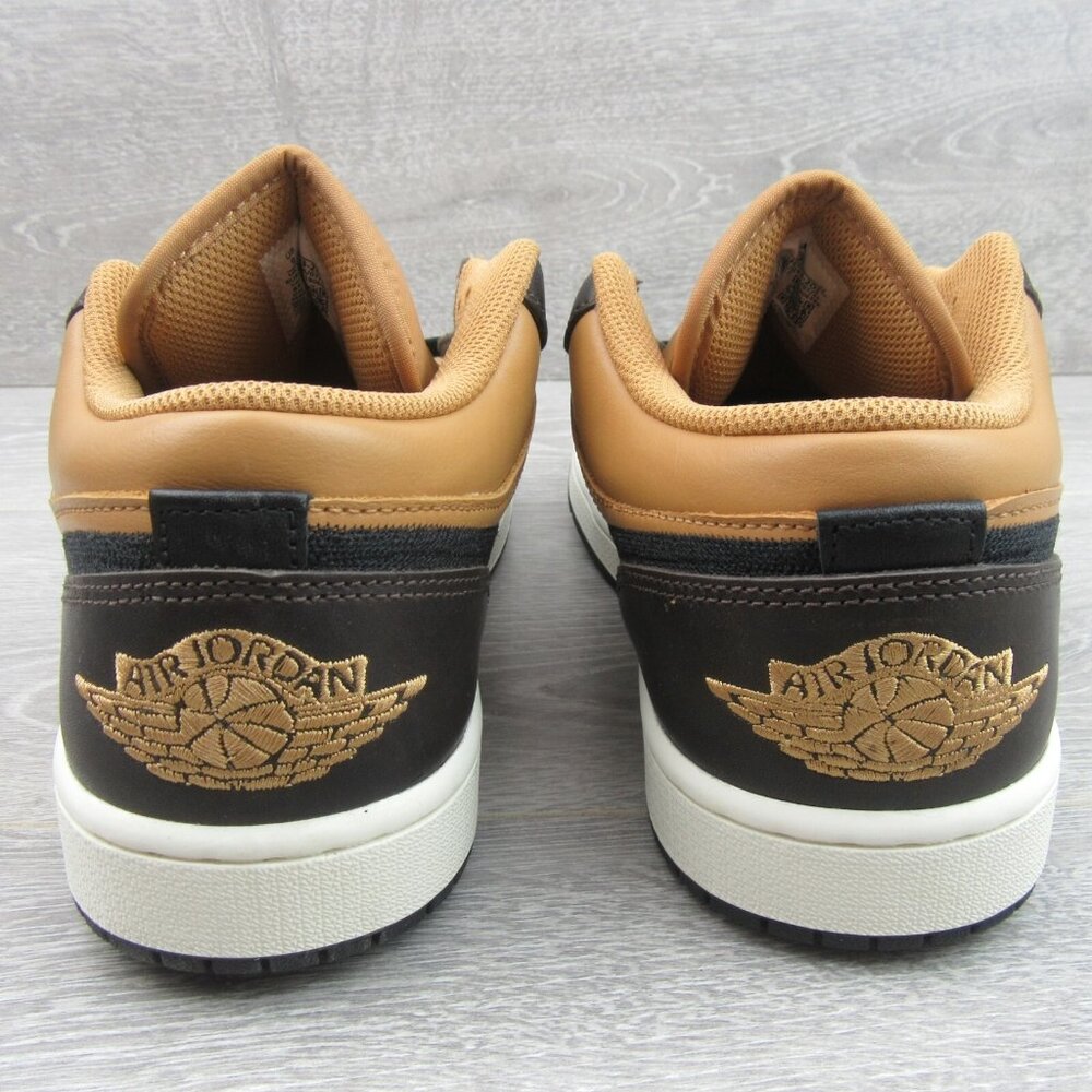 Air Jordan 1 Mid SE Sneakers Men's Size 9 Flax Baroque Brown NEW - Picture 8 of 14